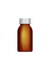 Empty glass bottle vector stock illustration