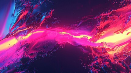 Obraz premium Abstract vibrant energy flow, cosmic background, digital art, website banner