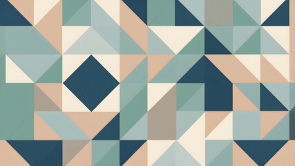 Clean geometric shapes create a symmetrical abstract pattern