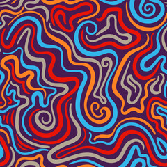 Background Abstract Swirls of Colorful Lines