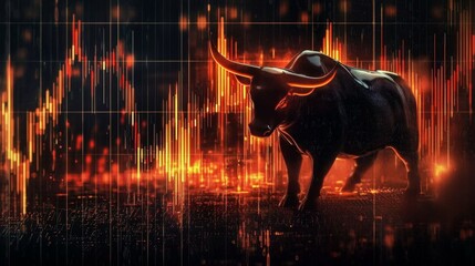 An overview of stock performance in a bullish market using advanced charting techniques.