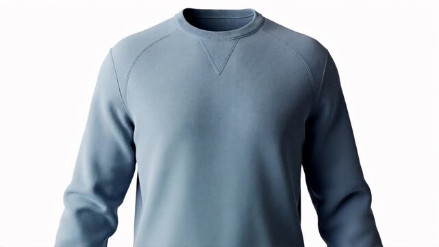 Light Blue Crewneck Sweatshirt Mockup Template