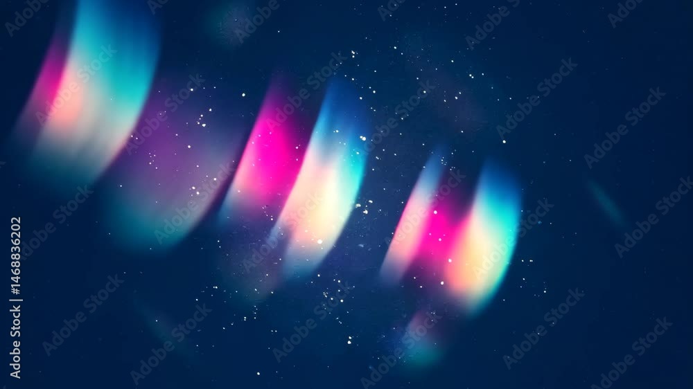 Poster defocused abstract background with blue pink and purple blurs soft smooth light particles and dynami