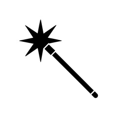 magic wand icon on white background  .svg