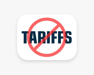global finacial market tariffs ban symbol design