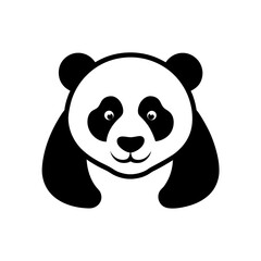 panda bear icon on white background  .svg