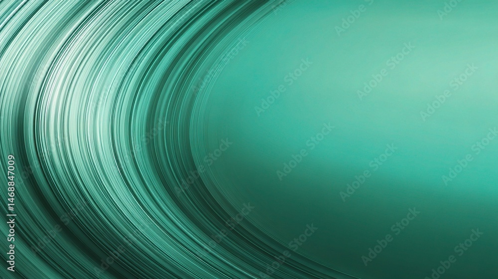 Aufkleber minimalist abstract green background with subtle curves and texture