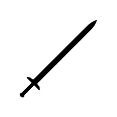 saber sword vector on white background  .svg