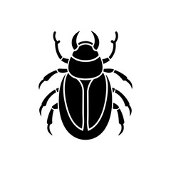 scarab beetle icon on white background  .svg