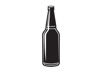 Beer Bottle Silhouette Vector
