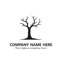 Obraz premium Tree Silhouette Logo Company Design Illustration Vector Graphic Image