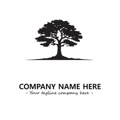 Obraz premium Tree Silhouette Logo Company Design Illustration Vector Graphic Image
