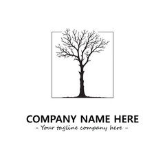 Obraz premium Tree Silhouette Logo Company Design Illustration Vector Graphic Image