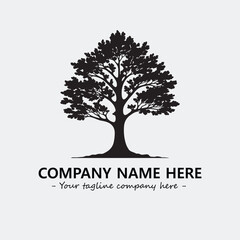 Obraz premium Tree Silhouette Logo Company Design Illustration Vector Graphic Image
