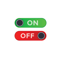 on and off icon vector design
