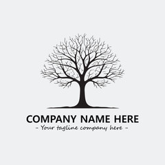 Obraz premium Tree Silhouette Logo Company Design Illustration Vector Graphic Image