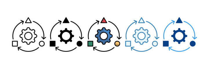 Change Management Icon Set Multiple Style Collection