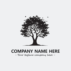 Obraz premium Tree Silhouette Logo Company Design Illustration Vector Graphic Image