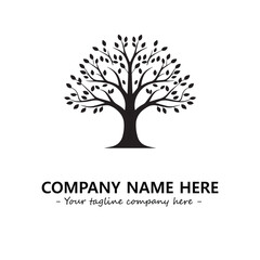 Obraz premium Tree Silhouette Logo Company Design Illustration Vector Graphic Image