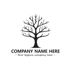 Obraz premium Tree Silhouette Logo Company Design Illustration Vector Graphic Image