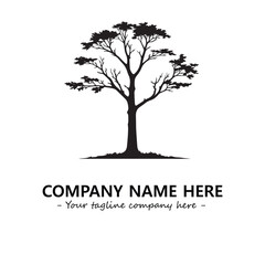 Obraz premium Tree Silhouette Logo Company Design Illustration Vector Graphic Image