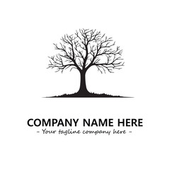 Obraz premium Tree Silhouette Logo Company Design Illustration Vector Graphic Image