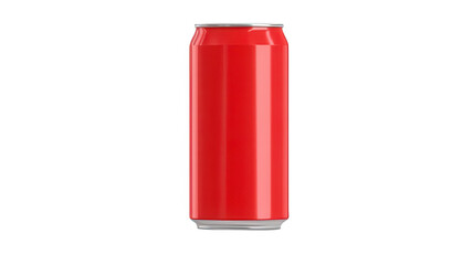 Front View Soda Can Mockup Transparent Background