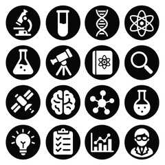 Science & Research Icons Vector Set

