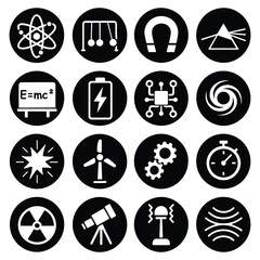 Science & Physics Icons Vector Set