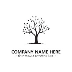 Obraz premium Tree Silhouette Logo Company Design Illustration Vector Graphic Image