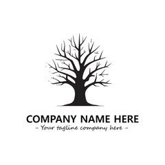 Obraz premium Tree Silhouette Logo Company Design Illustration Vector Graphic Image