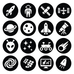 Space & Astronomy Icons – Bold Set