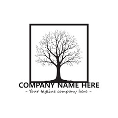 Obraz premium Tree Silhouette Logo Company Design Illustration Vector Graphic Image