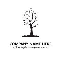 Fototapeta premium Tree Silhouette Logo Company Design Illustration Vector Graphic Image