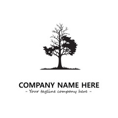 Obraz premium Tree Silhouette Logo Company Design Illustration Vector Graphic Image