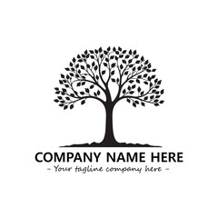 Obraz premium Tree Silhouette Logo Company Design Illustration Vector Graphic Image