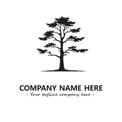 Obraz premium Tree Silhouette Logo Company Design Illustration Vector Graphic Image