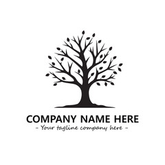 Obraz premium Tree Silhouette Logo Company Design Illustration Vector Graphic Image