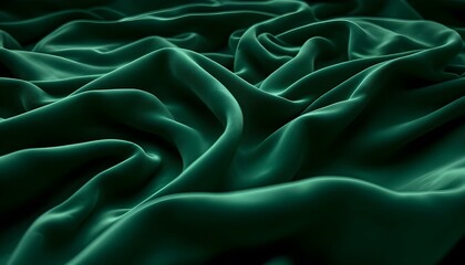 Luxurious velvet fabric texture with deep folds and rich jewel tones like emerald and sapphire .