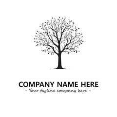 Obraz premium Tree Silhouette Logo Company Design Illustration Vector Graphic Image