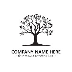 Obraz premium Tree Silhouette Logo Company Design Illustration Vector Graphic Image