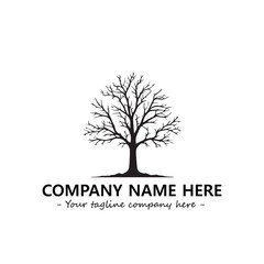 Obraz premium Tree Silhouette Logo Company Design Illustration Vector Graphic Image