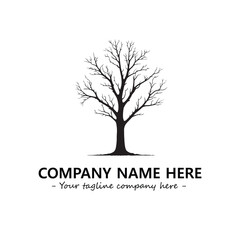 Obraz premium Tree Silhouette Logo Company Design Illustration Vector Graphic Image
