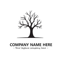 Obraz premium Tree Silhouette Logo Company Design Illustration Vector Graphic Image