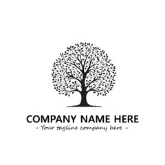 Obraz premium Tree Silhouette Logo Company Design Illustration Vector Graphic Image