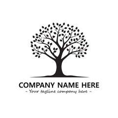 Obraz premium Tree Silhouette Logo Company Design Illustration Vector Graphic Image