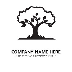 Obraz premium Tree Silhouette Logo Company Design Illustration Vector Graphic Image