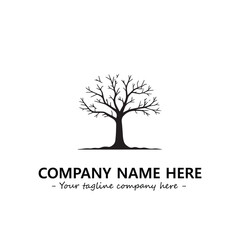 Obraz premium Tree Silhouette Logo Company Design Illustration Vector Graphic Image