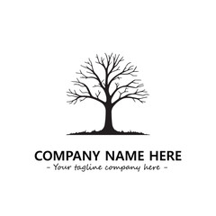 Obraz premium Tree Silhouette Logo Company Design Illustration Vector Graphic Image