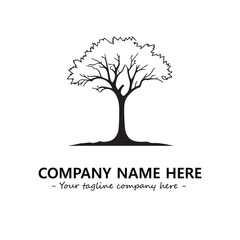 Obraz premium Tree Silhouette Logo Company Design Illustration Vector Graphic Image